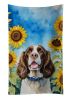 English Springer Spaniel in Sunflowers Kitchen Towel Dish Cloths Guest Hand Towel Decorative Bathroom Towel for Face,Tea, Dishcloth, Kitchen and Bath