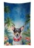 Rat Terrier Luau Kitchen Towel Dish Cloths Guest Hand Towel Decorative Bathroom Towel for Face,Tea, Dishcloth, Kitchen and Bath