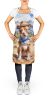 NEW Pit Bull Terrier Cowboy Welcome Apron Cooking Kitchen Server Baking Crafts Gardening for Adult Women Men, Unisex, Large, Multicolor