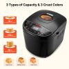 2LB 19-in-1 Bread Maker Automatic Compact Dough Machine Nonstick 3 Crust Colors