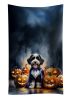 Bernedoodle Puppy Halloween Kitchen Towel Dish Cloths Guest Hand Towel Decorative Bathroom Towel for Face,Tea, Dishcloth, Kitchen and Bath
