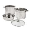 4-Piece Stainless Steel 8 qt Cooker Multipot Set