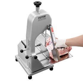 VEVOR Commercial Electric Meat Bandsaw, 650W Stainless Steel Countertop Meat Sawing Machine, Workbench 12.4" x 18.1", 4.33 Inch Max Cutting Thickness