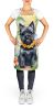 Cairn Terrier Luau Apron Cooking Kitchen Server Baking Crafts Gardening for Adult Women Men, Unisex, Large, Multicolor
