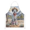Dalmatian Cowboy Welcome Apron Cooking Kitchen Server Baking Crafts Gardening for Adult Women Men, Unisex, Large, Multicolor