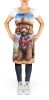 Poodle Cowboy Welcome Apron Cooking Kitchen Server Baking Crafts Gardening for Adult Women Men, Unisex, Large, Multicolor
